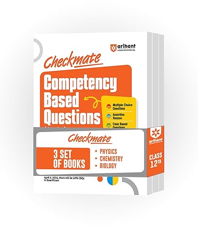Checkmate Series for Class 12 | Competency Based Questions for Physics, Chemistry and Biology | Boards 2025 (Set of 3 Books)