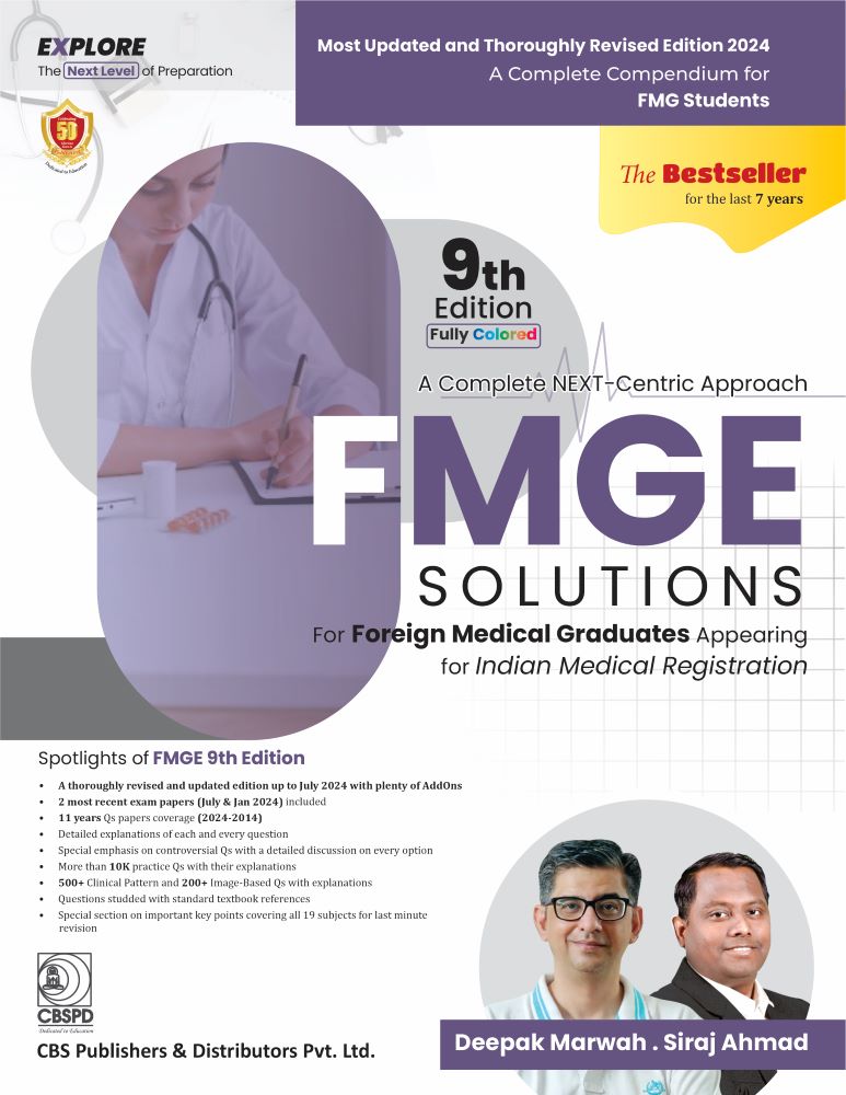FMGE SOLUTIONS 9th Edition (Pre booking)