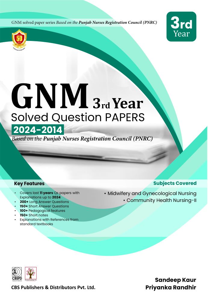 GNM 3rd year Solved Question Papers (2024-2014) Based on Punjab Nurses Registration Council