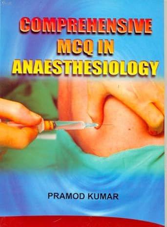 Comprehensive Mcq In Anaesthesiology (Pb 2021)